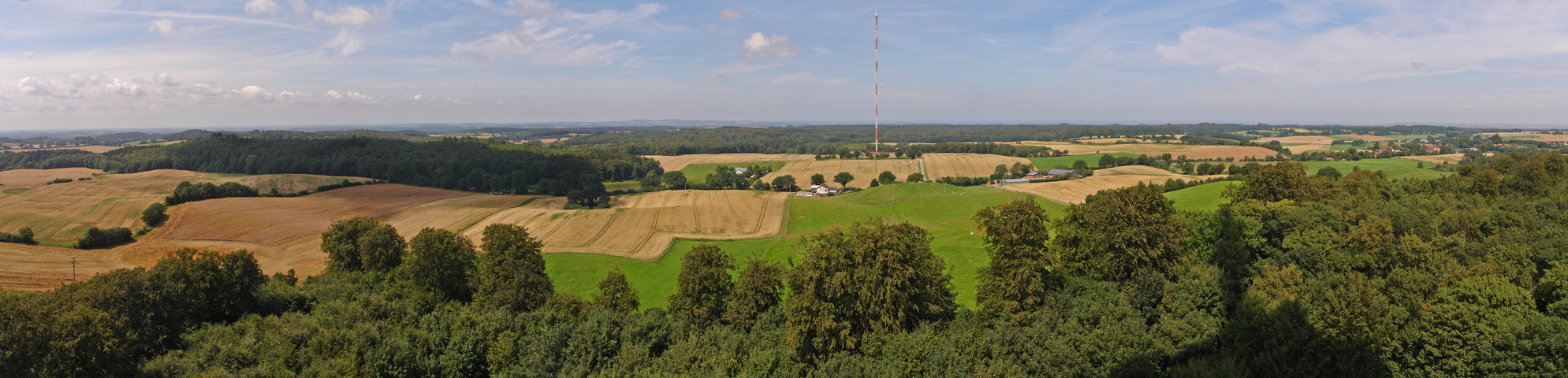 Blick vom Funkturm Bungsberg in nördliche Richtung